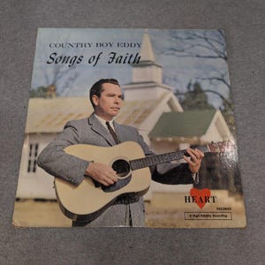 Country Boy Eddy Songs of Faith Vinile LP Heart Records Gospel Religioso 33 RPM immagine 1