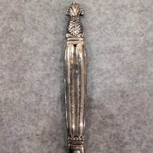 Godinger Silver Plated Pineapple Finial Butter Spreader Cheese Knife Fluted image 3