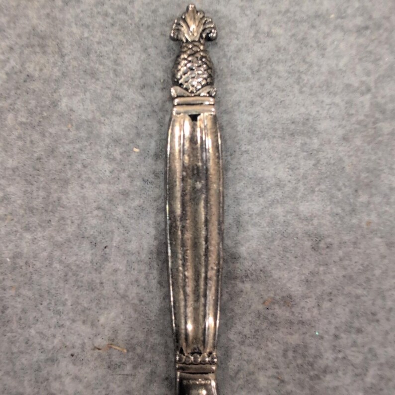Godinger Silver Plated Pineapple Finial Butter Spreader Cheese Knife Fluted image 3