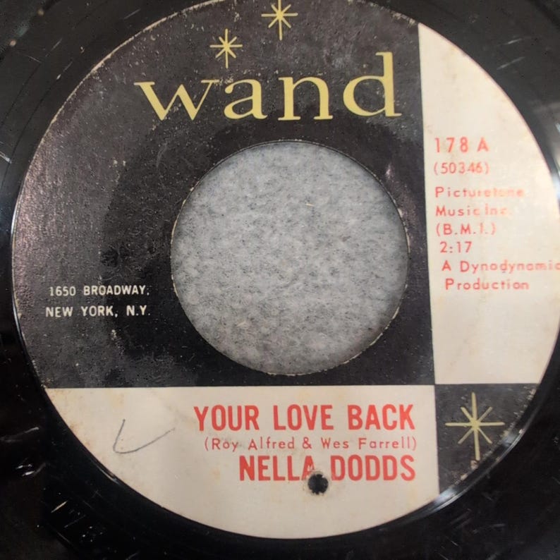 Nella Dodds Your Love Back P's And Q's Wand 178 Northern Soul 45 RPM Vinyl image 1