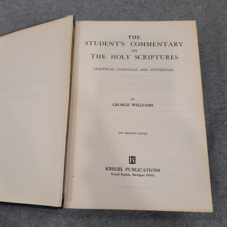 George Williams Students Commentary on the Holy Scriptures Kregel Hardcover 1971 image 4
