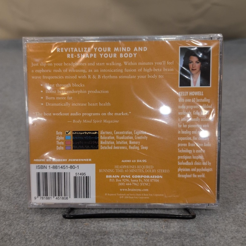 Kelly Howell Walking Meditation Brain Sync Audio CD New Sealed 1-881451-80-1 NOS image 2