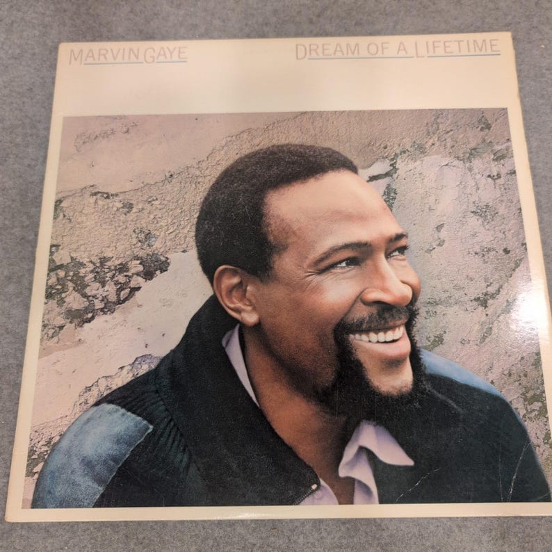 Marvin Gaye Dream of a Lifetime Vinyl LP Columbia FC 39916 1985 Soul Funk R&B image 1