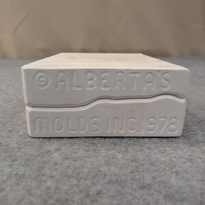 VTG 1978 Alberta's Molds Inc Ceramic Sleigh with Mice & Tree Casting Mold A-127 image 7