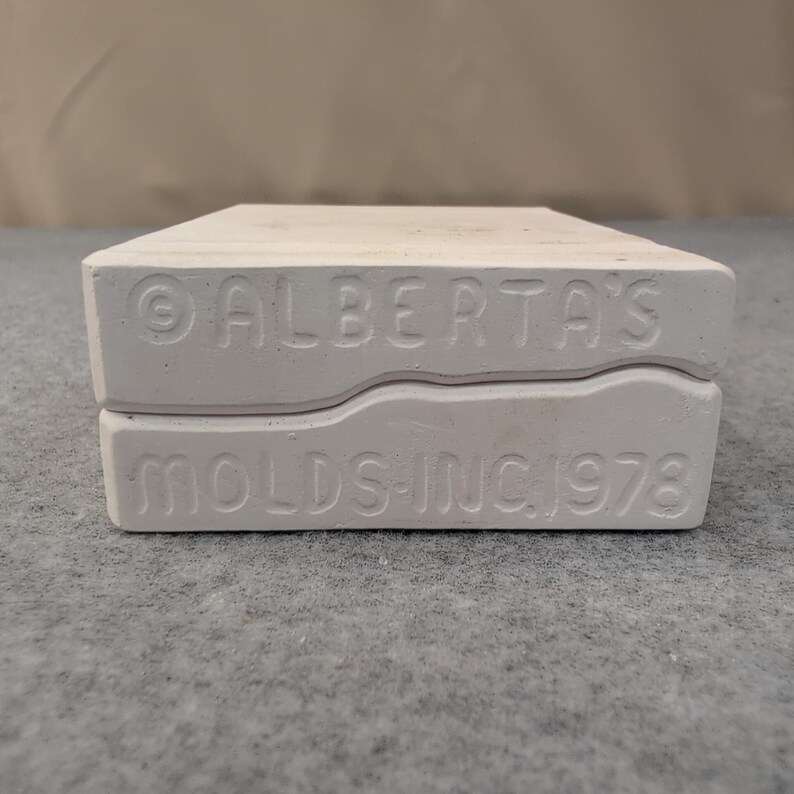 VTG 1978 Alberta's Molds Inc Ceramic Sleigh with Mice & Tree Casting Mold A-127 image 7