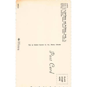 Breitmoor Hotel Colorado Springs CO Chrom Postkarte Dexter Press Sanborn Unposte Bild 2