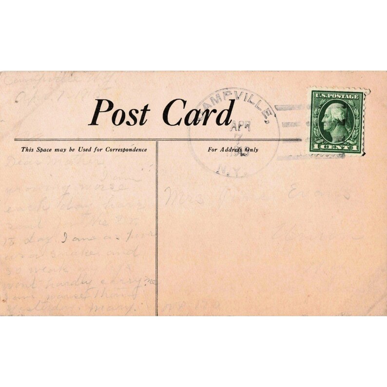 Vintage 1910 Postcard Erie Railroad Bergen Hill Tunnels Jersey City New Jersey image 2