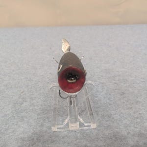 Vintage Propeller Fishing Lure Dark Gray Metal Propeller Spinner Bait image 3
