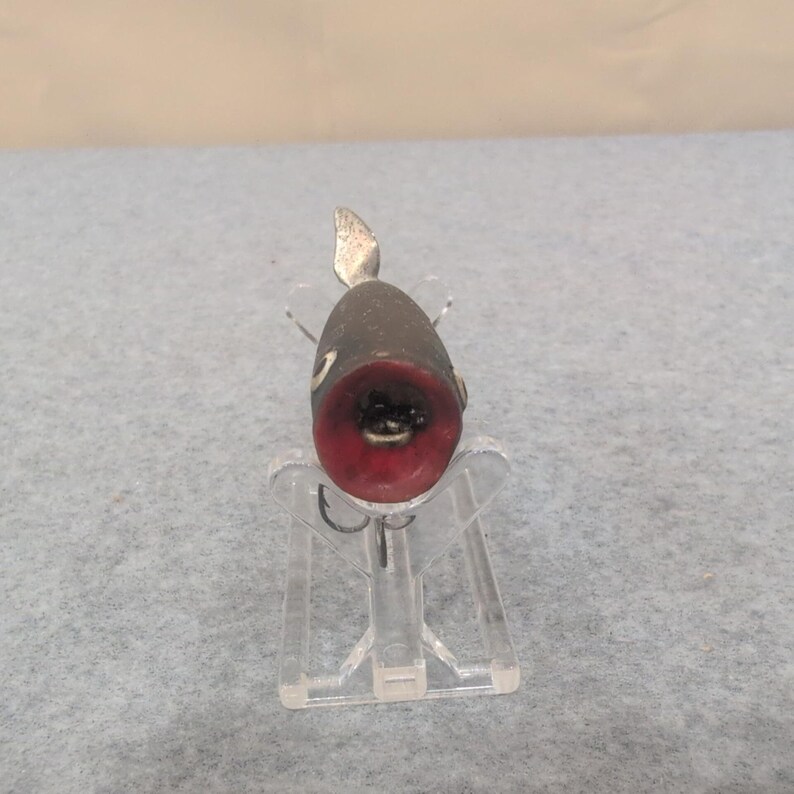 Vintage Propeller Fishing Lure Dark Gray Metal Propeller Spinner Bait image 3