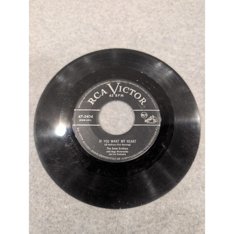 The Ames Brothers If You Want My Heart RCA Victor 47-5404 45 RPM Vinyl Record image 3