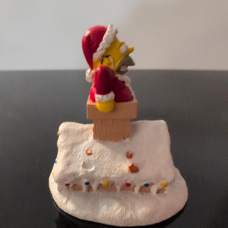 Hawthorne Village Simpsons Fat Chance Homer Santa Figurine 2005 image 2