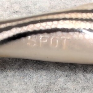 Cordell Hot Spot Fishing Lure Silver Black Stripe Blue Eye Vintage Tackle image 3
