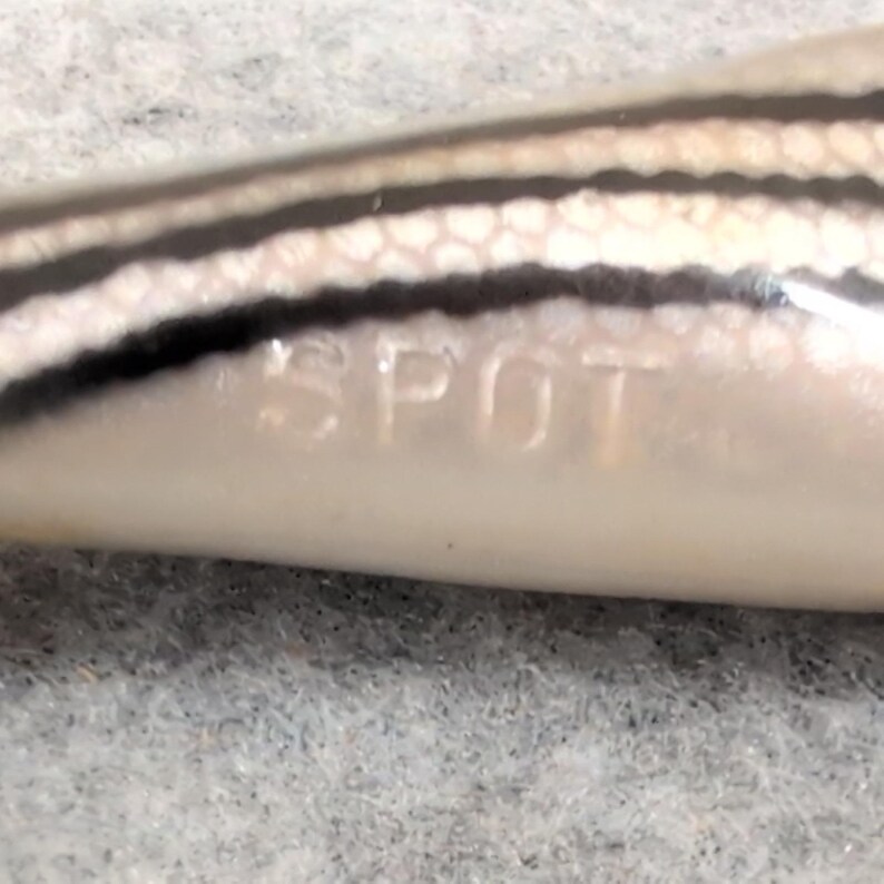Cordell Hot Spot Fishing Lure Silver Black Stripe Blue Eye Vintage Tackle image 3