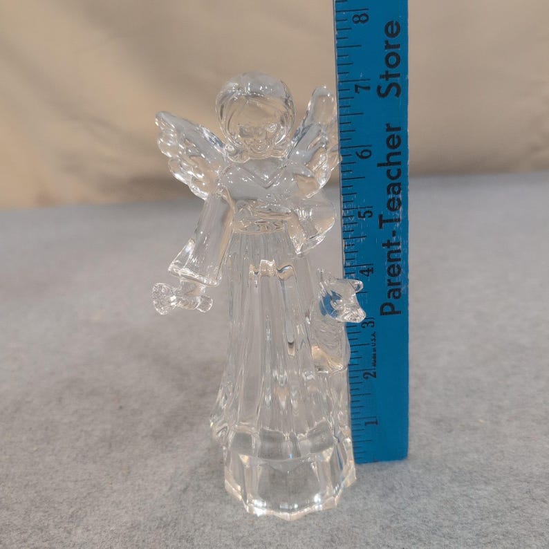 Mikasa Bleikristall Herald Collection Angelic Harmony Engel mit Reh Figur Bild 5