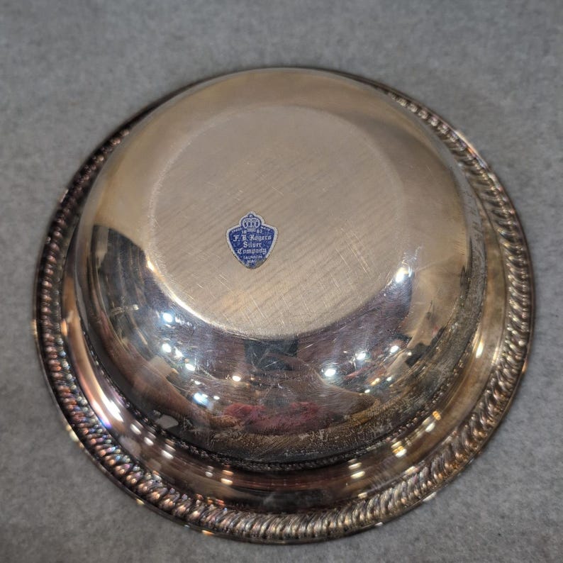 Vintage Silver Plated FB Rogers Bowl w/ Pyrex Casserole Dish w/ Lid image 10