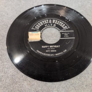 Dotty Robbins My World Is A Blue World Happy Birthday 45 RPM Vinyl Record 302 image 4