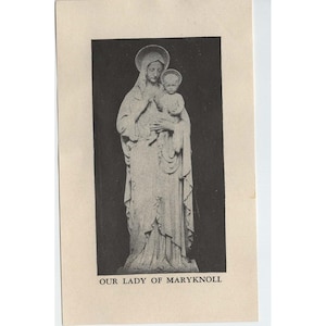 Vintage Our Lady of Maryknoll Membership Card Religious Ephemera S-326 image 1