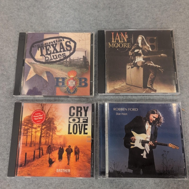 Texas Southern Blues Rock CD Lot Robben Ford Cry of Love Ian Moore House Blues afbeelding 1