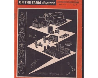 Electricity on the Farm Magazine August September 1947 Vintage Agriculture VG-