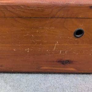 Vintage Lane Cedar Chest Miniature Jewelry Trinket Box Geo Cater Furniture Co image 2