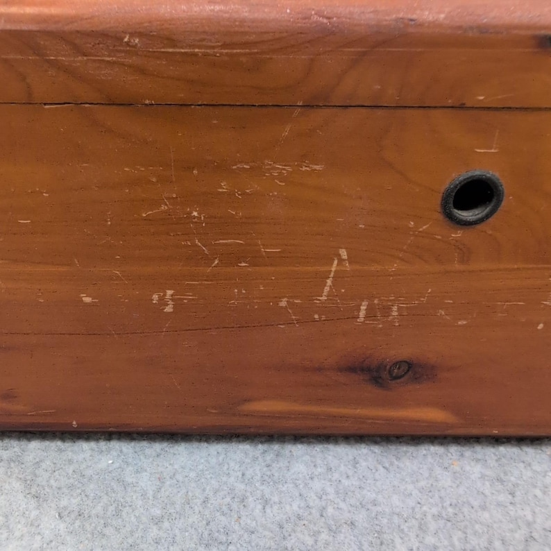 Vintage Lane Cedar Chest Miniature Jewelry Trinket Box Geo Cater Furniture Co image 2