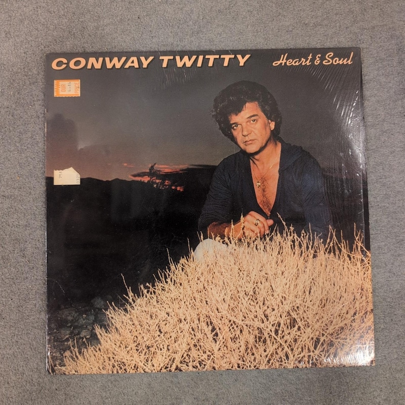 Conway Twitty Heart & Soul Vinyl LP Record MCA-3210 1980 Country Music Album image 1