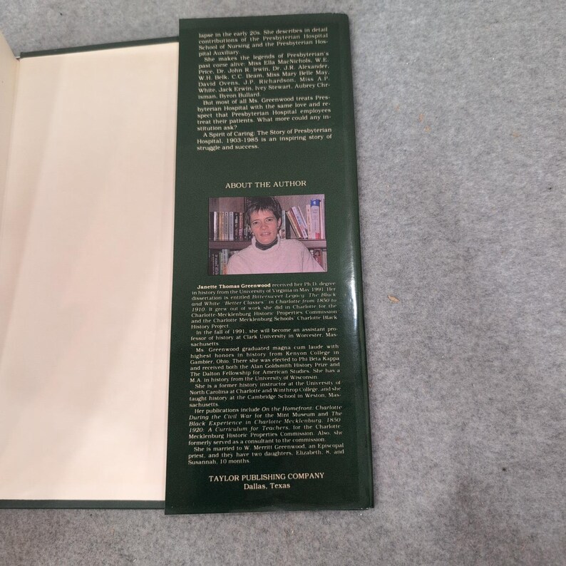 Ospedale Presbiteriano Lo Spirito di Cura 1903-1985 Libro di Storia Greenwood immagine 3
