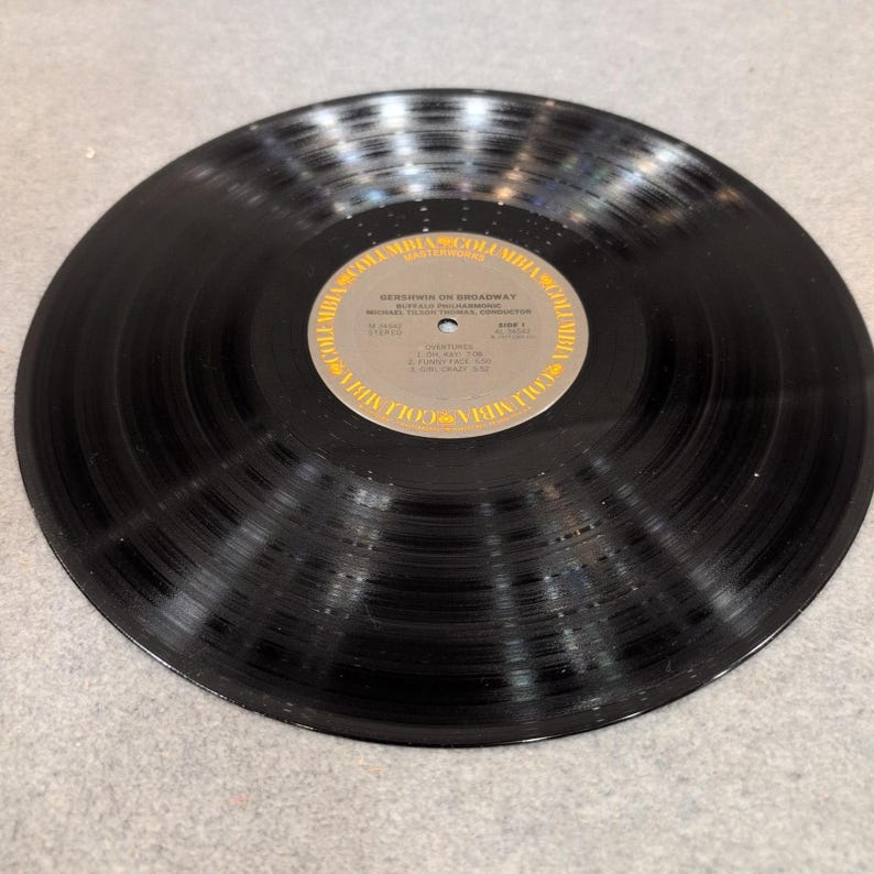 Michael Tilson Thomas Gershwin en Broadway Filarmónica de Buffalo Vinilo LP M 34542 imagen 4
