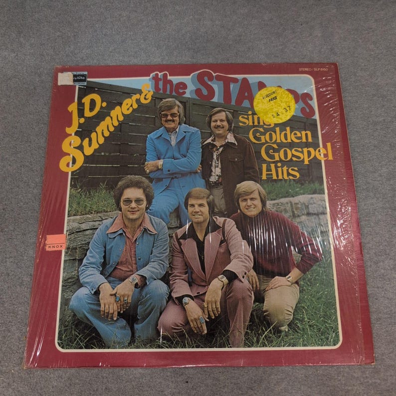 J.D. Sumner and the Stamps Sing Golden Gospel Hits Vinyl LP Skylite SLP 6150 image 1