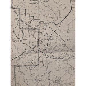 VTG 1976 Winston County Alabama General Highway Map 19" x 18" Haleyville image 4