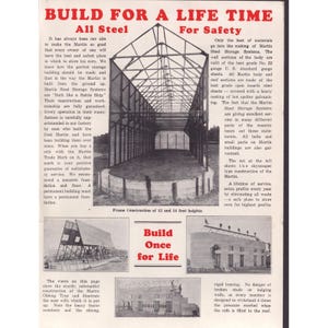 Folleto publicitario antiguo de Martin Steel Products Corp. sobre los crisoles Corn-Saver en Ohio. imagen 2