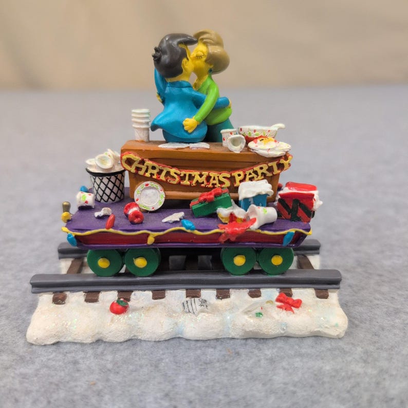 The Simpsons Christmas Express Class is in Session Skinner Edna Sculpture 2003 image 1