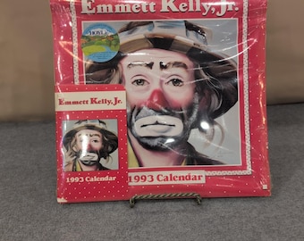 Vintage Emmett Kelly Jr 1993 Wall Calendar and Pocket Planner Set Hoyle