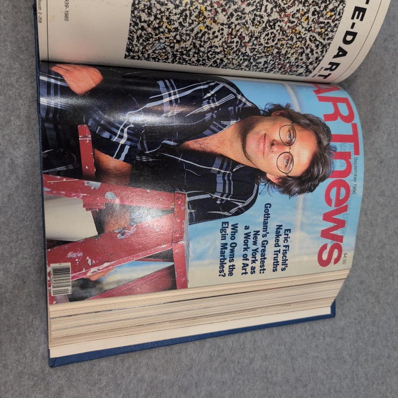 ARTnews Magazine 1986 Full Year 10 Issues Bound Volume Hardcover John Baldessari image 6