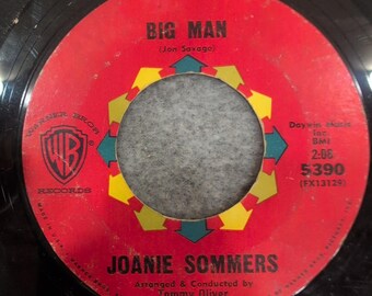 Joanie Sommers Big Man Goodbye Summer Warner Bros 5390 7in 45 RPM Vinyl Record