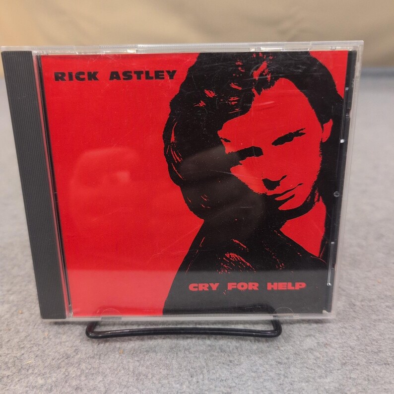 Rick Astley Cry For Help CD Single Promo 1991 2774-2-RDJ Extended Remix VG+ image 1