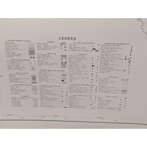 VTG 1975 General Highway Map Russell County Alabama 23" x 18" image 3