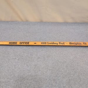 Vintage Joe Money Machinery Co Inc Alabama Advertising Wooden Yardstick Ruler image 8