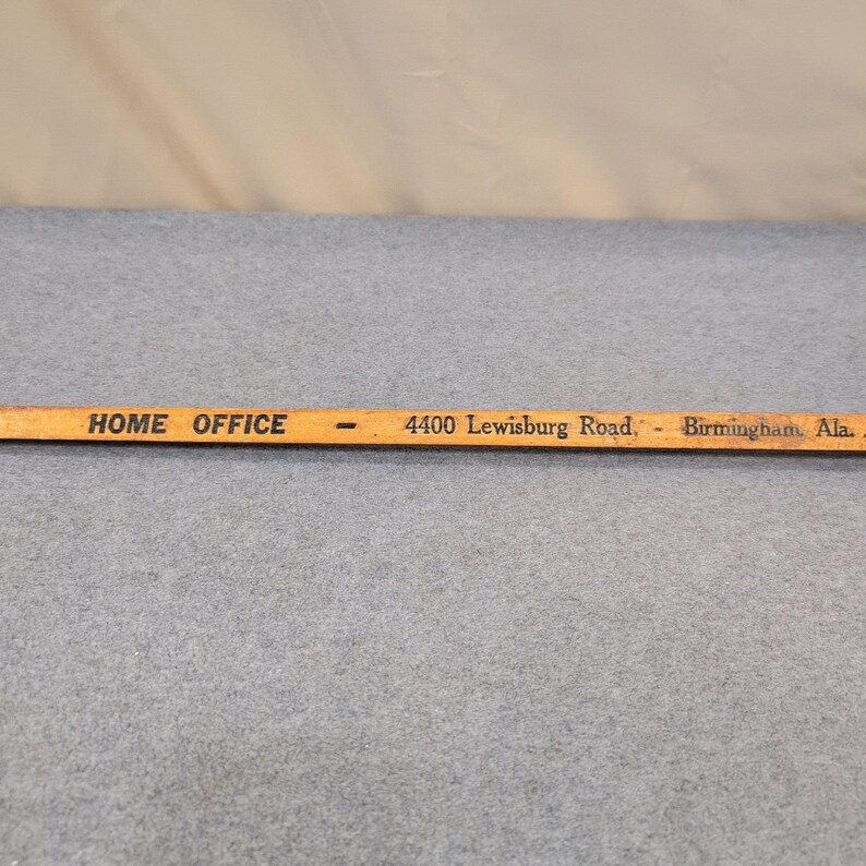 Vintage Joe Money Machinery Co Inc Alabama Advertising Wooden Yardstick Ruler image 8