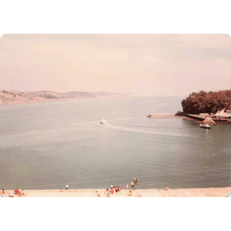 3 Vintage 1970s Namhae Bridge Korea Suspension Bridge Photos USAF South Korea image 3