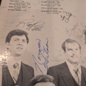 The Primitive Quartet Fallen Leaves Signed Vinyl LP Gospel Bluegrass Record VG- image 2