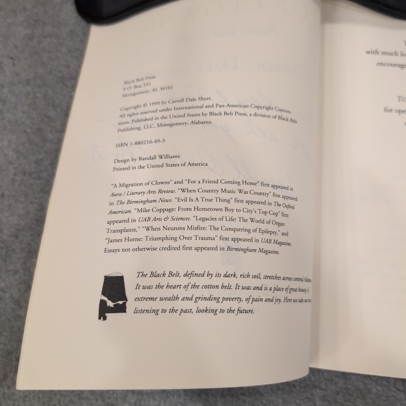 A Migration of Clowns Poems and Essays Carroll Dale Short 1999 Black Belt Press image 3