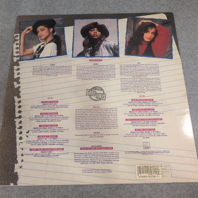 The Good Girls All For Your Love Vinilo LP Motown 1989 MOT-6278 New Jack Swing imagen 3
