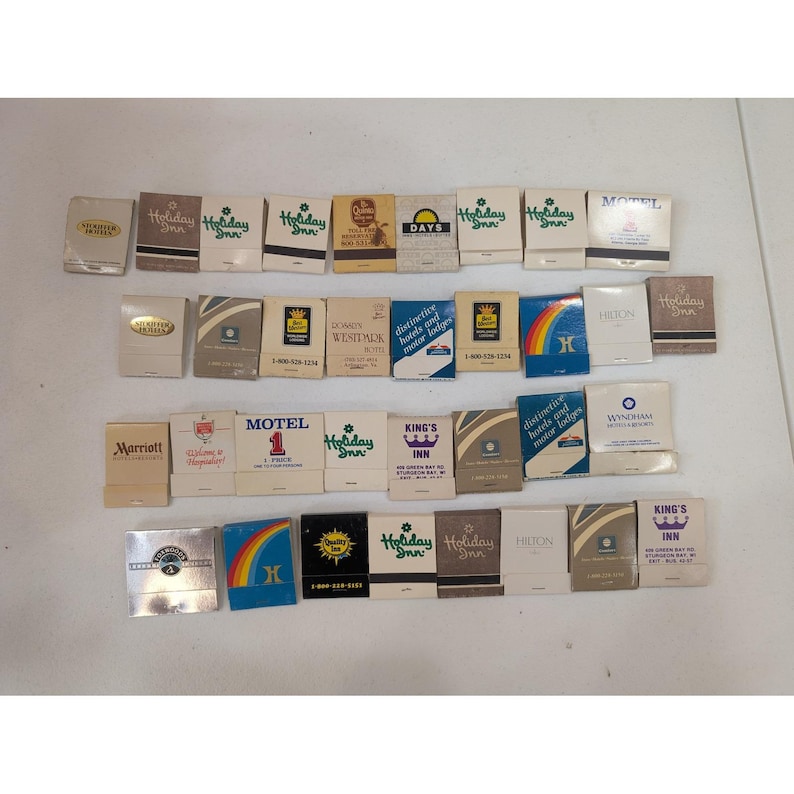 Vintage Hotel Motel Matchbooks Collection Lot of 34 Stouffer Holiday Inn Hojo image 1
