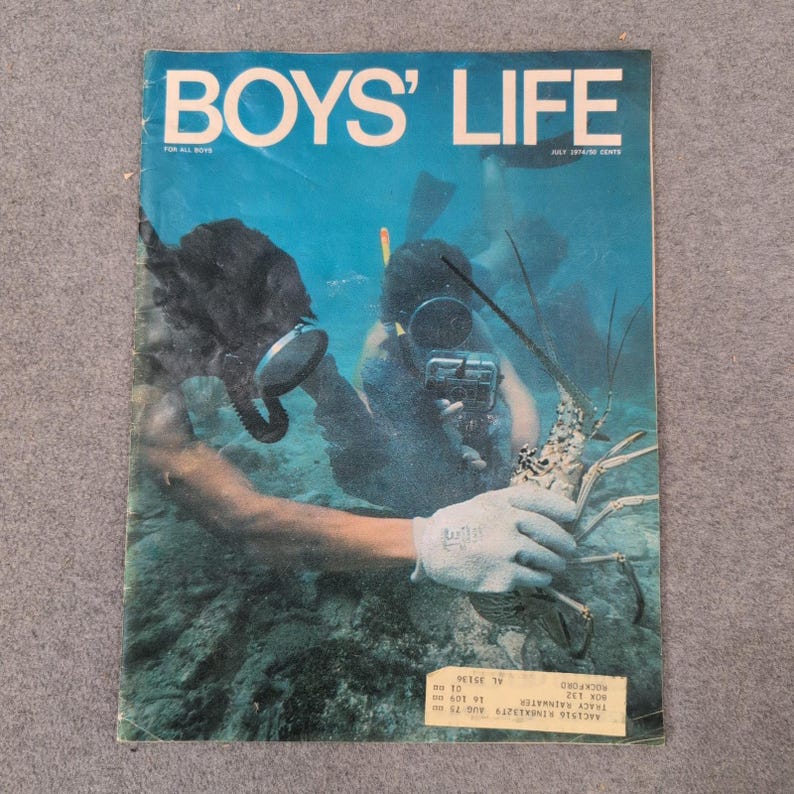 Boys' Life Magazine July 1974 Boy Scouts of America Snorkeling Steve Carlton image 1