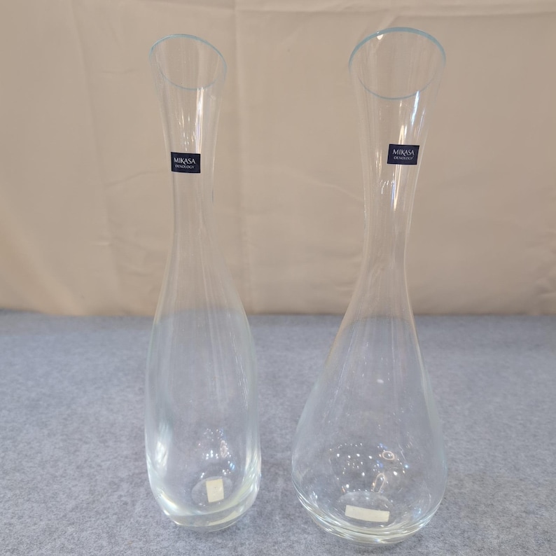 Mikasa Oenology Specific Carafe Set of 2 Wine Decanter Glass D2197 New In Box image 1