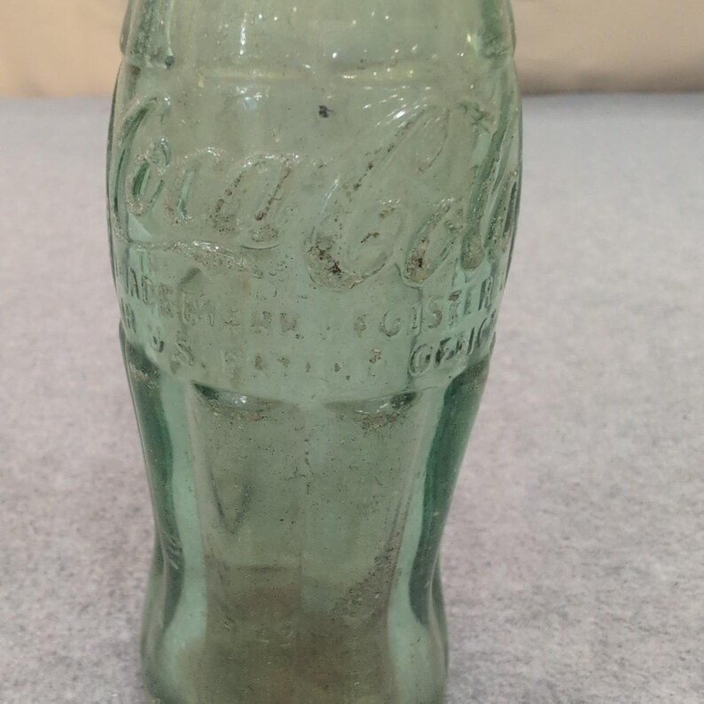 Vintage Coca-Cola Bottle Pulaski TN 1923 Patent Georgia Green Glass 1942 Coke image 2