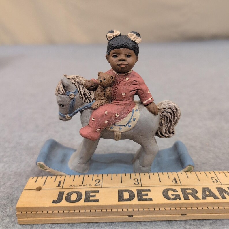 All Gods Children Sally Rocking Horse Figurine Martha Holcombe COA 1507 image 7