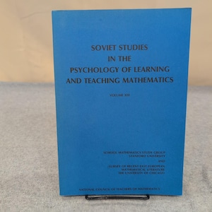 Studi sovietici Psicologia dell'apprendimento Insegnamento della matematica Vol. XIII 1978 Libro immagine 1