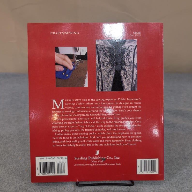 Designer Techniques Couture Tips for Home Sewing Kenneth D King 1996 Paperback image 2